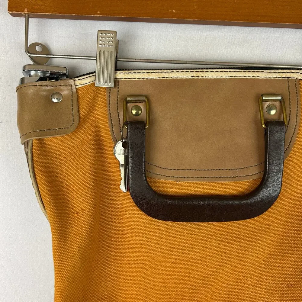 MMF Industries Heavy Duty Mailing Lockable Bag Yellow Two Keys